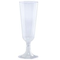 Hanna K. Signature Collection 20 Count Heavyweight Plastic Champagne Flute, 5-Ounce