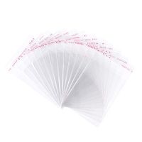 Pandahall 1000pcs 3.74x2.76inch OPP Cellophane Rectangle Resealable Transparent Clear Plastic Poly Bags Self Adhesive Seal Closure Bakery Candy Soap Cookie Jelly Chocolate Package 95x70mm