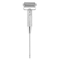 Facial Massage Roller, Multifunctional Acupuncture Points Detector Probe Ear Acupoints Spring Needle Massage Roller Used for Self Diagnosing, Treating and Health Caring(Silver)