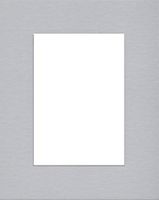 Pack of (5) 11x14 Acid Free White Core Picture Mats Cut for 8x10 Pictures in Nantucket Grey