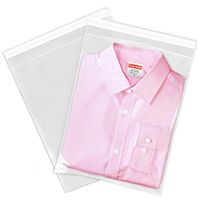 Spartan Industrial || 100 Count - 9” X 12” Self Seal Clear Cello Cellophane Resealable Poly Bags for Packaging, Clothing & T Shirts (More Sizes Available) - Reinforced