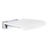 SMEDBO Wall Mounted Shower Chair POLIISHED CHROMEWHITE