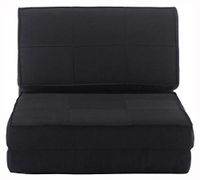 Sofa, Convertible Lounger Folding Sofa Sleeper Bed, Black