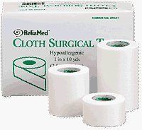 ReliaMed 1' x 10 yds. Tape, Silk Cloth, Box of 12 Rolls - Item #: ZTCL01A