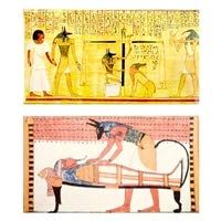 Decorative Matches, (Set of 3 Match Boxes) Long Wooden Matches,Strike Strip on Side of Box- Colored Match Tips- Candle and Fireplace Wooden Matches 4.375" x 2.35" x .75" (Book of Egyptian)