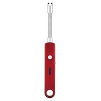 Garosa Electric Arc Lighter USB Rechargeable Flameless Electronic Lighters 360°Extra Long Flexible Neck Windproof Camping Grilling BBQ Stovetop Fireworks Safety Case No Spark & Smell (Red)