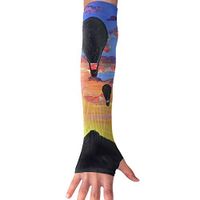 QG ZZX Hot Air Balloons Unisex Compression Arm Sleeves UV Protection Performance Arm Sleeve - for Outdoor Sports Baseball,Basketball,Football (1 Pair)
