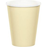Club Pack of 240 Ivory Disposable Paper Hot and Cold Party Tumbler Cups 9 oz.