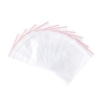 Pandahall 100pcs 2.36x1.57inch OPP Cellophane Rectangle Resealable Transparent Clear Plastic Poly Zip Lock Top Seal Closure Bags Bakery Candy Soap Cookie Jelly Chocolate Package 6x4cm