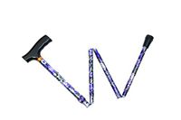 Essential Medical Supply Spring Garden Collection Folding Wood Derby Handle Cane, Wildflower