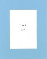 Pack of 25 11x14 Deep Blue Picture Mats Mattes with White Core Bevel Cut for 8x10 Photo + Foam Board + Bags