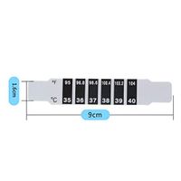10Pcs Forehead Thermometer Strips, Reusable Fever Thermometer Strip,Adhesive Checking Thermometer Strip of Children/Infants/Adults/Elderly People