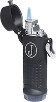 Personalized Visol Camino Matte Black Torch Flame Lighter - Free Engraving (Single Initial)