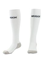 Graduated Compression Socks for Men & Women MDSOX 20-30 mmHg (White, XL) Best Stockings for Nurses, Travel, Running, Maternity Pregnancy, Varicose Veins, Medical, Blood Circulation, Leg Recovery