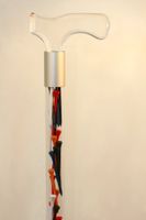 Elegant Acrylic Designer Walking Cane (30", Multi-Color Golf Tees)