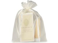 Pack Of 10, Solid Ivory Organza Sheer Bags W/Coordinating Satin Drawstrings 8 x 11" 100% Nylon