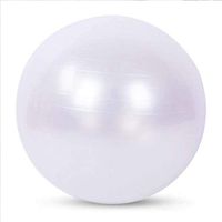 FLYWM Exercise Ball (25-105cm),Professional Yoga Stability Ball Chair Extra Thick Anti-Burst Support 2200 lbs,with Quick Pump &Workout Guide for Home&Gym&Office,White-85cm