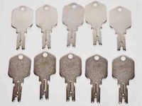 Notonmek Forklift Key 1430 & 166 Hyster Heavy Equipment Daewoo Yale JLG Gradall Gehl Crown Construction Ignition Key Set（10 Keys）