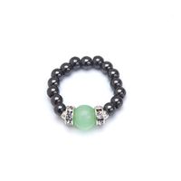 Cats Eye Light Green Magnetrim Magnetic Therapy Stretch Ring (Small Ring Size 6-7)