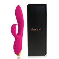 Dual Strong Motors, Powerful Massager with 9 Vibration Patterns, Portable Personal Rechargeable Massager, Handheld Waterproof Massager Therapy Back Neck Muscle Aches Sports Recovery, Quiet (Pink)