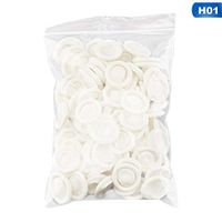 100pcs Disposable Anti Static Rubber Latex Finger Cots Eyebrow Extension Gloves Practical Off Eyelash Extension Tool Accessories