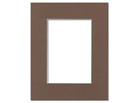 PA Framing, Single Mat, 8 x 10 inches Frame for 5 x 7 inches Photo Art Size - Cream Core/Chestnut