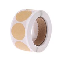 Tyjie Vintage Blank Circle Natural Kraft Seal Sticker for Envelope Scrapbook DIY Gift Label Tags Decoration Party Invitations (500 Pcs/1 Roll)