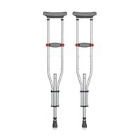 Foldable Aluminum Alloy Axillary Crutches, Adjustable Height Old Man Multifunctional Crutch