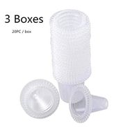 Darkduke -Disposable Ear Thermometer Covers, Earmuffs Ear Thermometer Earcap Replacement Lens Filters Probe Covers Digital Thermometers Cover Caps, Clear (60pcs)