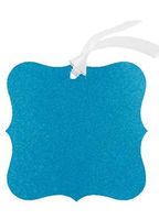 96pack Novelty Frame Turquoise Glitter Christmas Wedding Holiday Birthday Party Favor Gift Decoration Labeling Note Tags