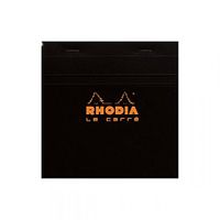 Rhodia Staplebound Black 5.75 x 5.75 Le Carre Graph Notepad - R148209