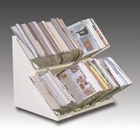 Master Double Deck Catalog Rack, Gray (MATDD60G)