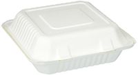 Hefty Earth Choice 3-Compartment Containers, 9 Inch, 50 Count
