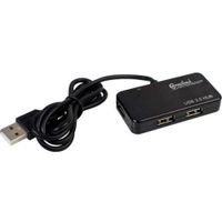 Connectland USB 2.0 4-Port Hub High Speed for Charging and Data Transfer