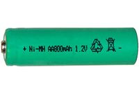 8 x AA NiMH Rechargeable Batteries (800 mAh)