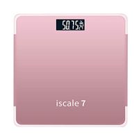 WskLinft Body Fat Scale, 180kg Accurate Electronic Weight Tempered Glass Home Bathroom Floor Body Scale Rose Red