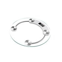 Digital Body Weight Bathroom round Scale, Step-On Technology, 400 Pounds，Precision Measurements ( Color : White )