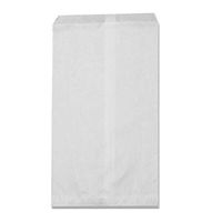 100 pcs 8.5" x 11" White Merchandise Gift Bags Shopping Sales Tote Bags