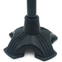 YAMTHR Cane Tip with Quad Support Rubber Foot for Walking Canes 3/4 Inch Shaft, Self-Standing, Anti-Slip Stable Four Point Cane Tip Universal 4 Leg Attachment for Walking Stick - Quad Cane Tip