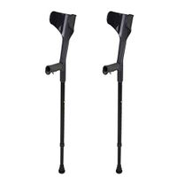 Walker Adult Arm Elbow  Fracture Rehabilitation Lightweight Non-Slip Adult Cane,Walking Sticks with Rubber Foot Pad Sticks 10 Gear Position Adjustable Double Crutches