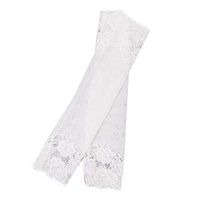 lipiny Floral Lace UV Sun Protection Cooling Arm Sleeves Long Half Finger Gloves, for Driving Vacation Outdoor Scar Tattoos Cover for Women Girls