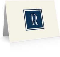 Monogram Stationery Note Cards (24 Foldover Cards and Envelopes) (R)