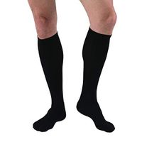 JOBST Travel Compression Socks, 15-20 mmHg, Knee High, Size 3, Black