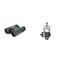 Celestron 71330 Nature DX 8x32 Binocular (Green) with Basic Smartphone Adapter 1.25"