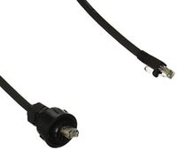 Hubbell HI615AE HI-IMPACT Series Patch Cord, CAT6, HI-IMPACT RJ45 to Standard RJ45, 15' Long, Black