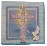 Special Blessings Blue Beverage Napkin 16ct