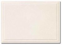 Triple Embossed Ivory Note Cards and Envelopes - 50/Pack