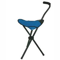 DSHUJC Crutch Chair Retractable Lightweight Walking Stick Stool Metal Skeleton for Elderly Outdoor Travel Rest Stool 323275cm
