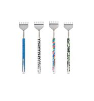 Kikkerland Back Scratcher II, Stainless Steel, Assorted Patterns