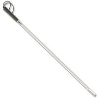 Ambutech Rigid Graphite Cane-White-Pencil- 56-in